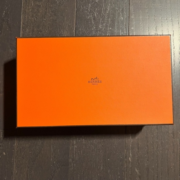 Hermes medium empty box case decoration storage orange tissue + book - Picture 2 of 12